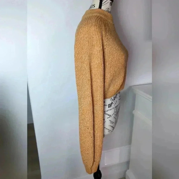 NOISY MAY | Women's Desert Sun High Neck Knitted Long Sleeved Cropped Sw… - Picture 2 of 5